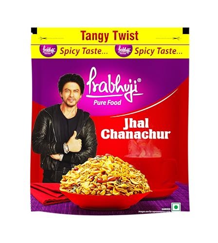 Prabhuji Pure Food Jhal Chanachur Tangy Twist Namkeen 900g | Spicy & Zesty Bengali Snack Mix with Crunchy Sev, Peanuts & Traditional Spices | Perfect Tea-Time Munch, Party Snack & Anytime Craving Fix