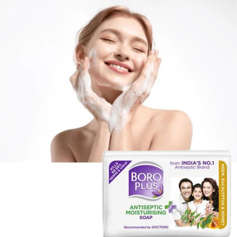 BOROPLUS Antiseptic + Moisturising Soap – Neem, Eucalyptus 1pcs(100 g)