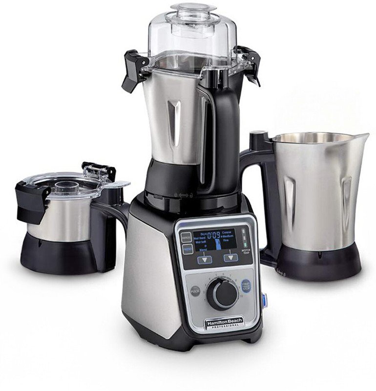 Hamilton Beach Professional 1400 W Mixer Grinder(58770-IN | 3 Jars | Silver, Black)