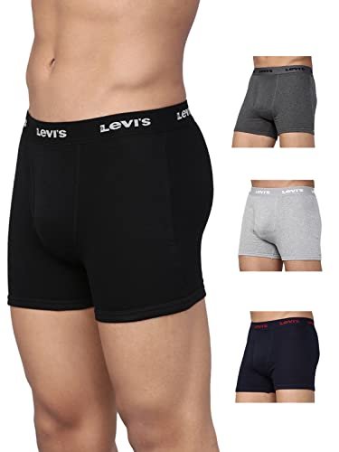 Levis Men’s Solid Boxer Briefs Asoorted Color Pack of 3 Assorted