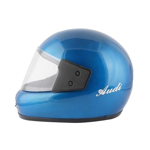 Sage Square Audi Full Face Clear Visor Helmet | ISI Certified | High Standard Safety | Extra Comfort & Stylish (Medium, Blue Glossy)