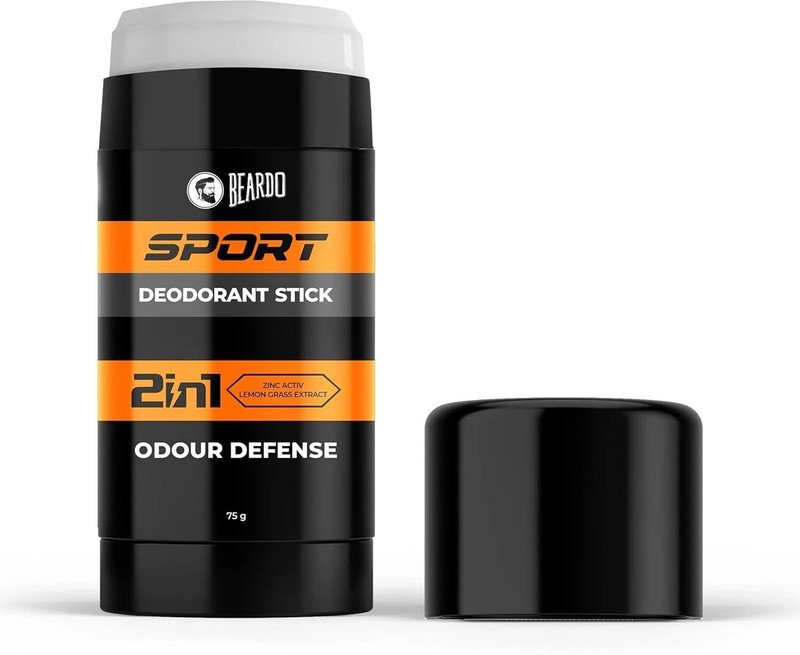 BEARDO Sport Deodorant Stick | | Long Lasting Freshness | Odour Defense Zinc Activ Deodorant Roll-on  –  For Men(75 g)