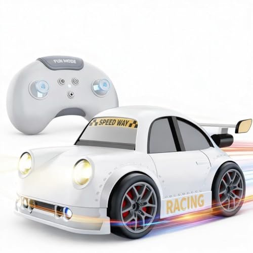 Magic Induction RC Intelligent Sensor Car for Kids | 2.4GHz Remote Control Mini Car with Gesture Control, Auto Follow & Track Drawing | LED Lights, Music | Educational Racing Toy Gift (Multi Color)