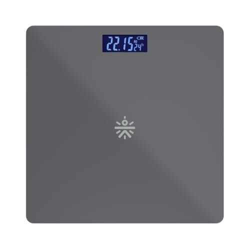 Cult Active body Weighing scale, LCD display, Weight Machine, 180 Kg, Batteries included, Tempered Glass Platform, Ideal for Home Use, Grey.