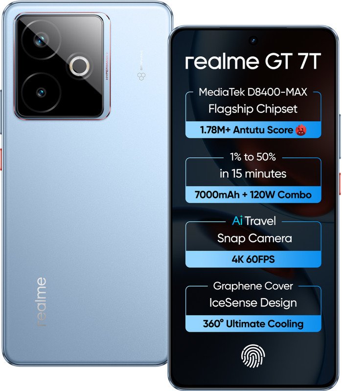 realme GT 7T (IceSense Blue, 256 GB)(8 GB RAM)