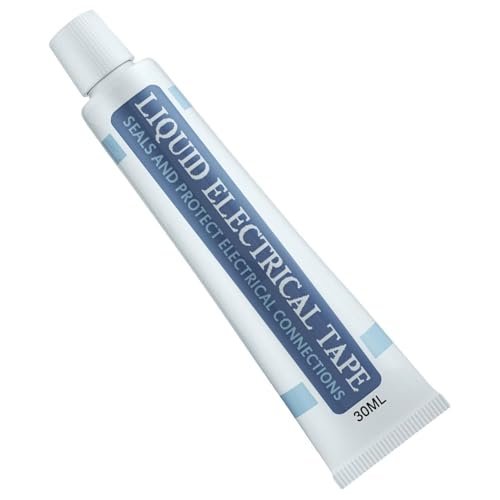 Liquid Electrical Tape 30 ml Waterproof Wire Sealant Paste – High Temperature Insulation Repair Glue for Cable, Circuit, Semiconductor Connections | Black Coating for Home Electrical Fixing