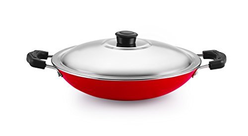 Nirlon Non-Stick Aluminium Appachatti with Stainless Steel lid