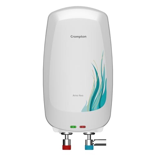 Crompton Arno Neo 3 Litres instant water heater (Geyser) with 3 Level Advance Safety and Food grade technology|Rust proof Body | 5 years tank warranty | 2 years element warranty