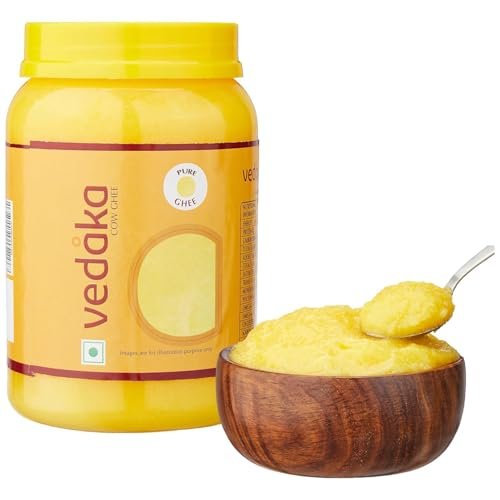 Amazon Brand – Vedaka Cow Ghee | 1 L Jar | Rich Aroma