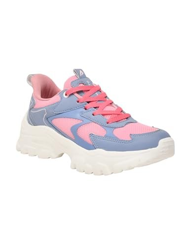 Impakto ChunkFlex Aura Women Chunky Sneaker | Lightweight & Breathable Upper | Comfortable Heel Support | Anti-Skid Outsole for Firm Grip