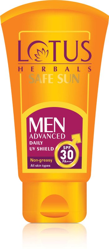 LOTUS HERBALS Sunscreen – SPF 30 PA+++ Safe Sun Advanced Daily UV Shield(100 g)