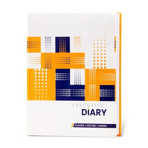 amazon basics Undated Planner | For Work, Home & Office | Goal Setting, Time & Project Management Tools (Blue, White)