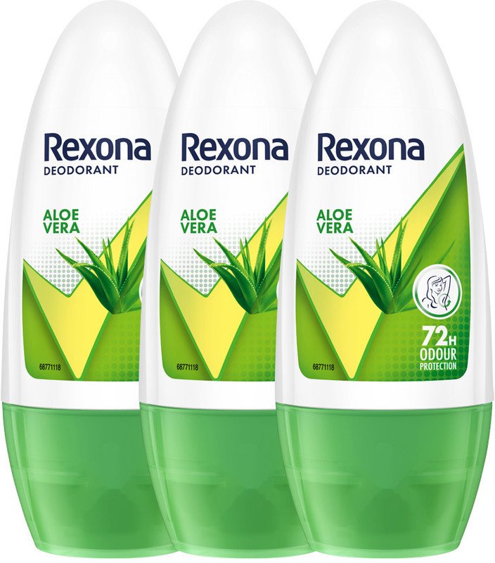 Rexona Aloe Vera Underarm Roll On Deodorant For Women (PO3) Deodorant Roll-on  –  For Women(150 ml, Pack of 3)