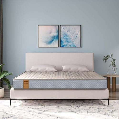Springwel Easy TruComfort Pro 6 inch Latex Foam King Size Mattress | Medium Firm |Temperature regulater Knitted Premium Fabric with Outlast Technology | King Size Mattress(Size- 75x72x6 inches)
