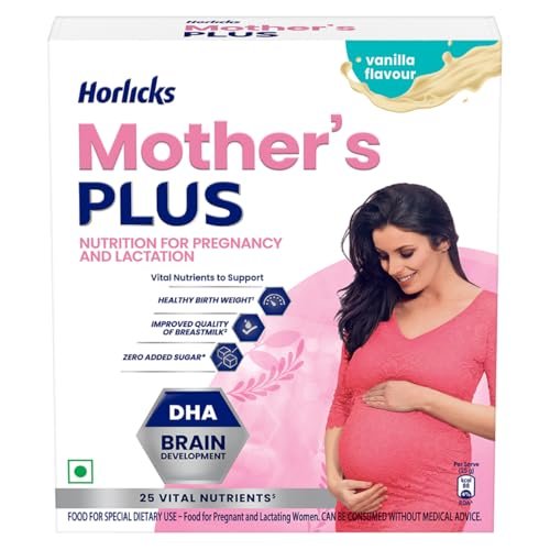 Mother’s Horlicks – Health & Nutrition drink (Vanilla flavor powder)Pack of 200gm Refill pack – No Added Sugar