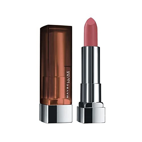 Maybelline New York Color Sensational Creamy Matte Lipstick lasts up to 12 Hours, Hydrate Lips, Rich Creamy Lipstick with Shea Butter, Available in 42 Shades – 507 Almond Pink, 3.9g