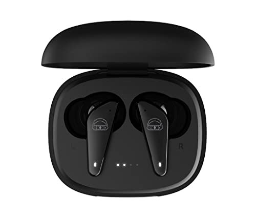 EKKO Earbeats T09 Truly Wireless in Ear Earbuds with mic, ENC Call Noise Cancellation, 40H Playtime,10MM Driver, Twin Connect, Maxx Bass, Water Resistance (Black)