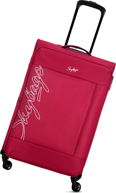 SKYBAGS Polyester Softsided 58 cm Cabin Stylish Luggage Trolley with 4 Wheels|Unisex Cabin Suitcase 4 Wheels – 22 inch