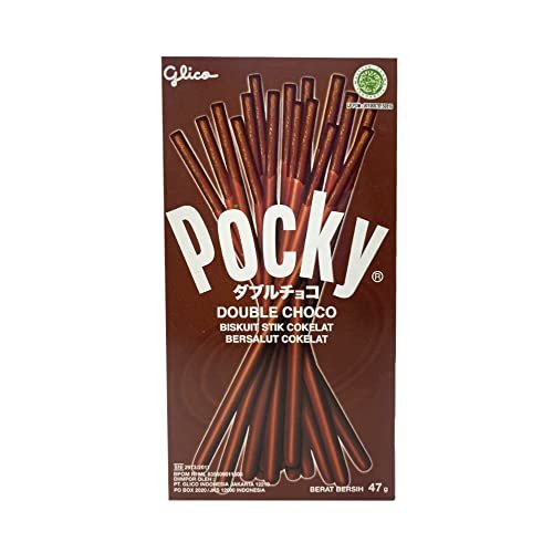 Pocky Double Choco Cream Covered Biscuit Sticks, 47 g