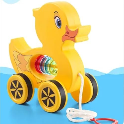 Mini Steps Pull Along Duck Toy – Baby Walking Toy, Safe & Fun Toddler Play Gift