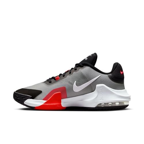 Nike Mens Impact 4 Black/White-Bright Crimson Basketball Shoes UK 6