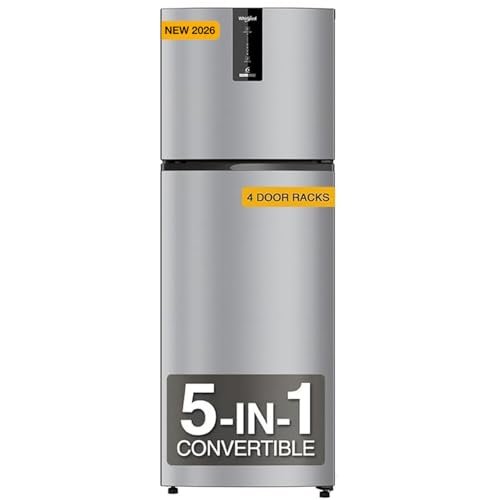 Whirlpool 327 L 3 Star Convertible Frost Free inverter Double Door Refrigerator (IF INV 375 ILLUSIA STEEL(3S) CONV-Y, 2026 Model)