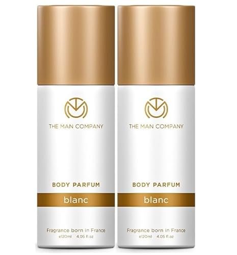 The Man Company Blanc No Gas Deodorant for Man | Long Lasting Fragrance | No Gas Deodorant Combo Set for Man | Luxury Premium Body Spray – 120ml * 2
