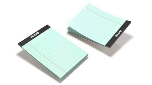NEELGAGAN Writeup Pad for Office, Writing Office Pads Premium 70 GSM Paper A4 Note Pad Ruled 100 Pages In Green Color (Pack Of 4)