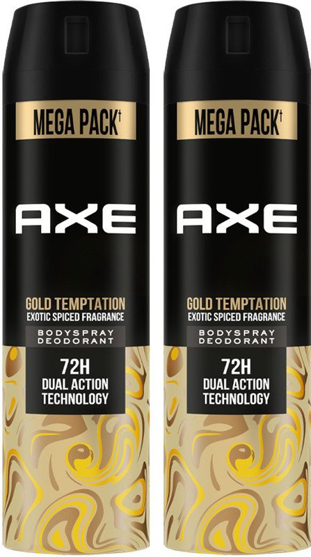 AXE Gold-Temptation Body Spray  –  For Men(430 ml, Pack of 2)