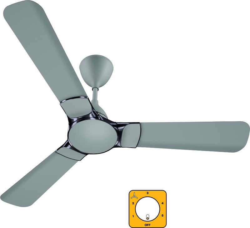 Atomberg Erica Nuvo Regulator Operated(No Remote)Advance Air+ TechnologyLow Noise with 3 Year Warranty BLDC Motor 1200 mm Ceiling Fan(5 Star | Misty Teal | Pack of 1)