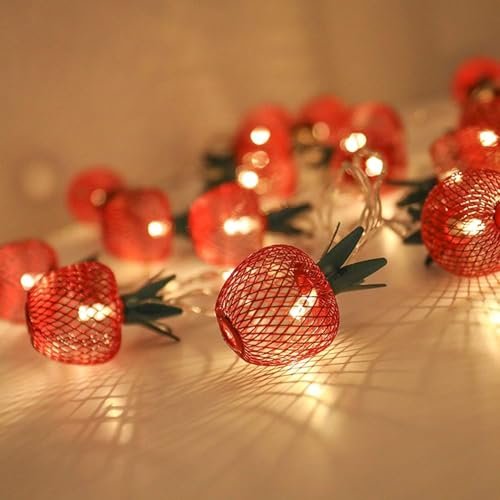 One94Store 3 Meter 10 LED Apple Metal String Lights – Perfect for Indoor/Outdoor Decoration for Diwali, Christmas, Birthday, Navratri, and Valentine’s Day Gifts(Warm White)