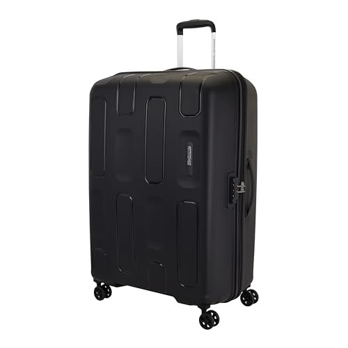 American Tourister Ivy 2.0|Large Size Check-in Spinner Trolley Bag (79 cm)|360° 8 Wheel Travel Luggage|Hard Case Polypropylene (PP) Suitcase|Combination Lock|Black