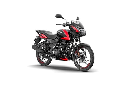 Bajaj Pulsar 125 Disc Carbon Graphics Motorcycle, Split Seat, Ebony Black Racing Red, Booking for Ex-Showroom Price