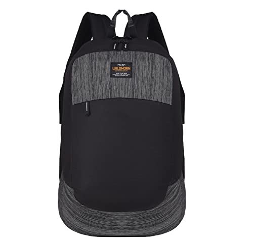 WildHorn Laptop Backpack for Men/Women I Fits upto 15.6″ Laptop I Waterproof I Travel/Business/College Bookbags (17BLACK)