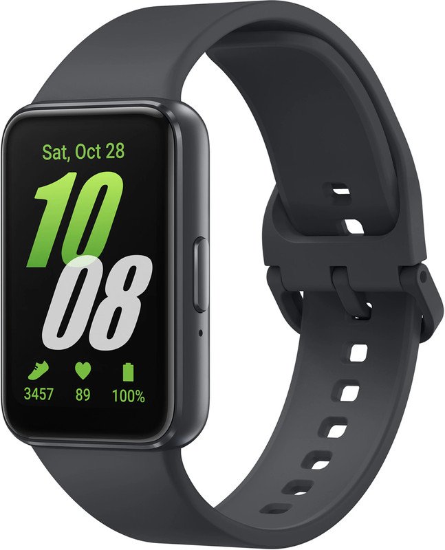 Samsung Galaxy Fit3 | AMOLED Display & Aluminium Body | Upto 13Day Battery | 5ATM & IP68(Gray Strap, Free Size)