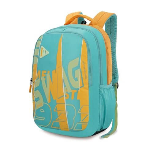 American Tourister Fizz Style 06 | 31L Backpack | School Bag | 3 Compartments | School & College Backpack for Men and Women | Large Volume Design | Light Blue | 1 Year Global Warranty