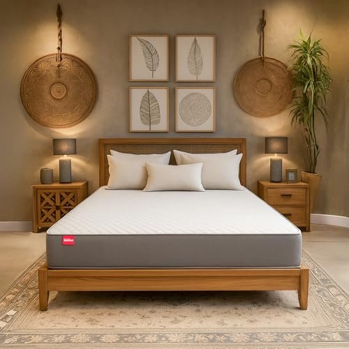 Kurlon Orthopedic 10 Inch Mattress | Queen Bed Mattress | Body Support & Spine Alignment | Hypoallergenic | Memory Foam Quilting | HR Foam | Restful Sleep | 78x60x10 |10 Years Warranty