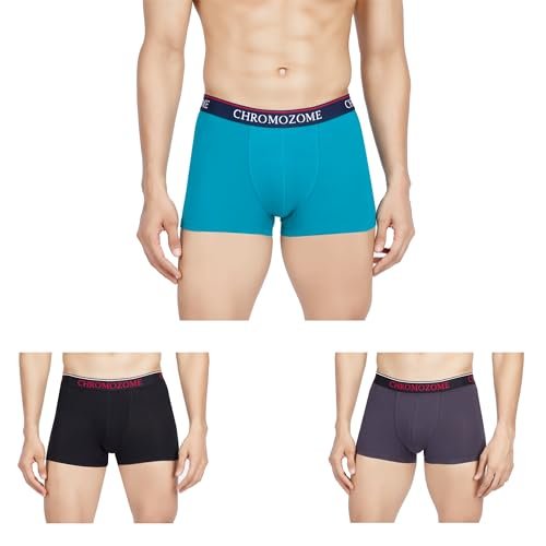 Chromozome Men Trunk CZ 407 (Pack of 3) S Multi 1