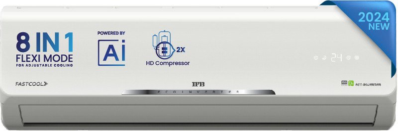 IFB 2024 Model 2 Ton 3 Star Split Inverter With Heavy Duty Cooling AC(CI2432D323G3, White)