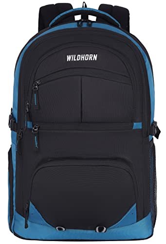 WildHorn Laptop Backpack for Men/Women I Fits upto 15.6″ Laptop I Waterproof I Travel/Business/College Bookbags (037BLACK)