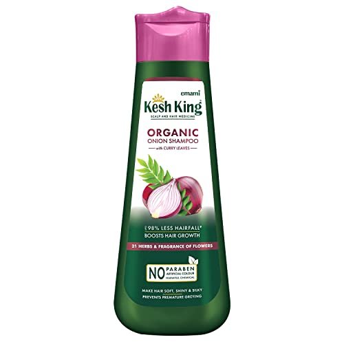 Kesh King Ayurvedic Onion Shampoo with 21 Herbs, Reduces Hairfall & Boost Hair Growth, 300ml