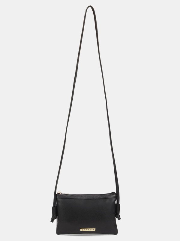 Caprese Nellie Crossbody Small Black Bag for Women Sling Bag(Black, 0.294 L)