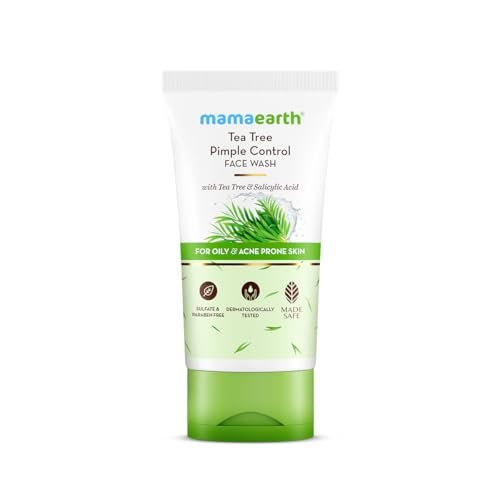 Mamaearth Tea Tree Oil Control Face Wash with Tea Tree & Neem for Normal to Oily Skin – 150 ml Up to 12 Hrs Oil Control | Cleanses Gently | Controls Acne & Pimples