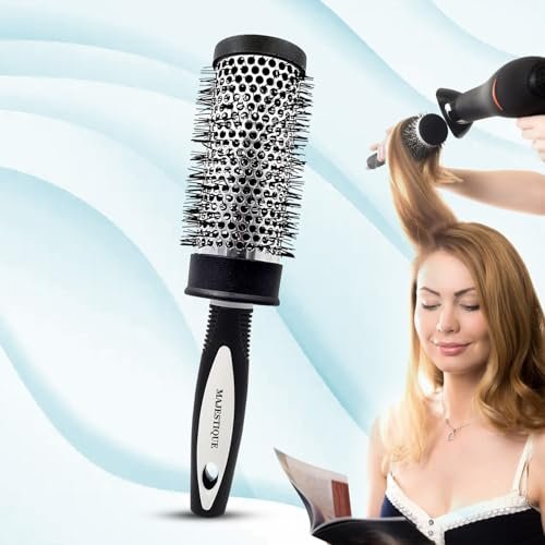 Majestique Blow Dryer Brush for Blow Drying – Lightweight Professional Roller, Precise Heat Styling and Blowout Volume, Manageable Hair Roller for Men, Women – (2 Inch)