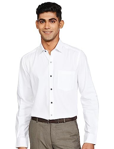 Arrow Men’s Structured Full Sleeve Slim Fit Cutaway Collar Cotton Formal Shirt