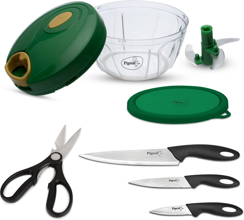 Pigeon by Stovekraft UTILITY COMBO-BROWN Kitchen Tool Set(Chopper)