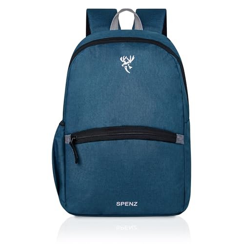Spenz Saffron Mini Laptop Casual Backpack for Office School & College | Bag for Men & Women (Royal Blue)
