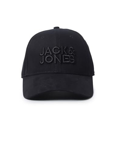 JACK & JONES Men’s 100% Cotton JAC Jack & JonesCORE Baseball Cap Anthracite ONE