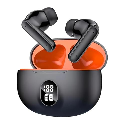 COREGENIX YOYO pods Gaming Earbuds with Compact Design. 30 Hours Playtime, Bluetooth 5.3 + ENC, 13mm HD BASS Drivers, IPX5 Sweat-Proof,Built-in Mic for Android & iOS