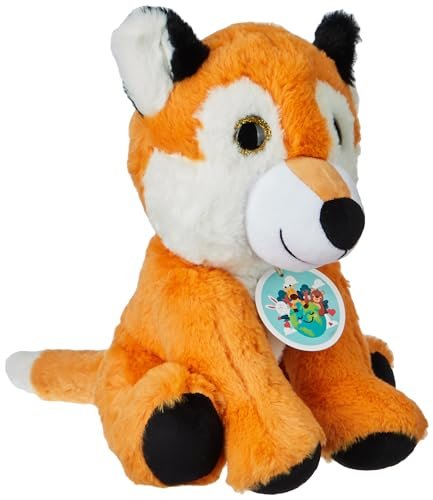 Fuzzbuzz Glitter Eye 28Cm Fox Soft Toy Muticolor 3Y+ | Soft Plush Toy for Kids | Cute, Safe & Gift-Friendly